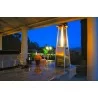 AZ Patio Heaters Glass Tube Table Top Patio Heater in Stainless Steel - Lifestyle - AZ Patio Heaters Glass Tube Table Top Patio Heater in Stainless Steel - Lifestyle