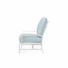 Bristol Club Chair Canvas Flax in Canvas Skyline w/ Self Welt - Side Angle - Bristol Club Chair Canvas Flax in Canvas Skyline w/ Self Welt - Side Angle