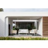 Azzurro Living Hampton 2 Seat Sofa With Polar Cushion - Lifestyle