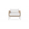 Azzurro Living Hampton Club Chair With Polar Cushion and Onyx All-Weather Wicker - Front