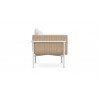Azzurro Living Hampton Club Chair With Polar Cushion and Onyx All-Weather Wicker - Side