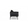 Azzurro Living Hampton 3 Seat Sofa With Polar Cushion with Onyx All-Weather Wicker - Side