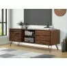 Crawford and Burke Wexford 56 inch Dark Brown 2-Door 2-Shelf Media Console, Lifestyle - Crawford and Burke Wexford 56 inch Dark Brown 2-Door 2-Shelf Media Console, Lifestyle