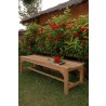 Anderson Teak Hampton 3-Seater Backless Bench side close view