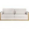 Sunpan Lean Sofa - Belfast Oatmeal - Front Angle