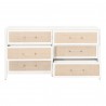 Essentials For Living Holland 6-Drawer Double Dresser - Front with Opened Drawer