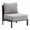 Horizon Accent Chair in Gray- front view 1