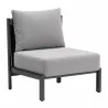 Horizon Accent Chair in Gray- front view 1 - Horizon Accent Chair in Gray- front view 1