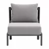 Horizon Accent Chair in Gray- front view 2 - Horizon Accent Chair in Gray- front view 2