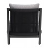 Horizon Accent Chair in Gray- back view 1