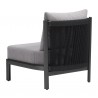 Horizon Accent Chair in Gray- back view 2