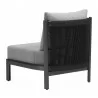 Horizon Accent Chair in Gray- back view 2 - Horizon Accent Chair in Gray- back view 2