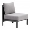 Horizon Accent Chair in Gray- front view 3