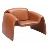 Horten Accent Chair Brown - Angled - Horten Accent Chair Brown - Angled
