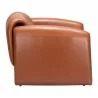 Horten Accent Chair Brown - Side View - Horten Accent Chair Brown - Side View