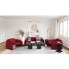 Zuo Modern Horten Accent Chair in Red - Lifestyle Shot with Set 2