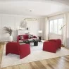 Zuo Modern Horten Accent Chair in Red - Lifestyle Shot with Set - Zuo Modern Horten Accent Chair in Red - Lifestyle Shot with Set