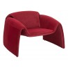 Zuo Modern Horten Accent Chair in Red - Angled View