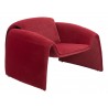 Zuo Modern Horten Accent Chair in Red - Side Angled View