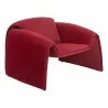 Zuo Modern Horten Accent Chair in Red - Side Angled View - Zuo Modern Horten Accent Chair in Red - Side Angled View