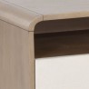 Sunpan Kayden Nightstand - Cream Shagreen - Closeup Top Angle