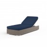 Coronado Adjustable Chaise in Spectrum Indigo w/ Self Welt - Front Side Angle