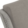 Sunpan Sorrento Dining Chair Palazzo Taupe - Seat Closeup Top Angle