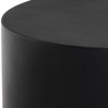 Sunpan Rubin Coffee Table Black - Closeup Top Angle