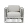 Miami Club Chair in Echo Ash w/ Self Welt - Front Angle