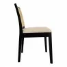 Moe's Home Collection Orville Dining Chair Black - Set of Two - Side Angle - Moe's Home Collection Orville Dining Chair Black - Set of Two - Side Angle