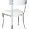 Sunpan Maiden Dining Chair - White - Set of Two - Back Side Angle