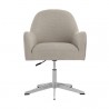 Sunpan Holland Office Chair - Zenith Taupe Grey / Taupe Sky - Front Angle