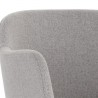 Sunpan Hensley Adjustable Stool in Mina Warm Grey - Closeup Top Angle