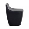 Sunpan Ledger Stool in Black  - Side Angle