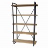 Moe's Home Collection Lex 5 Level Shelf - Natural - Front Side Angle
