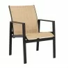 Woodard Hudson Sling Dining Armchair - Angled - Woodard Hudson Sling Dining Armchair - Angled