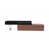 J&M Furniture CE Hudson TV Base Walnut and Black