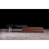 J&M Furniture CE Hudson TV Base Walnut and Black