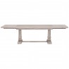 Essentials For Living Hudson Extension Dining Table in Natural Gray - Front