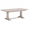 Essentials For Living Hudson Extension Dining Table in Natural Gray - Front Side Angle
