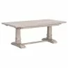 Essentials For Living Hudson Extension Dining Table in Natural Gray - Front Side Angle - Essentials For Living Hudson Extension Dining Table in Natural Gray - Front Side Angle