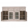 Essentials For Living Hudson Media Sideboard - Cabinet Opened