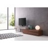 J&M Furniture CE Hudson TV Base Walnut and Taupe 