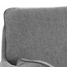 Sunpan Florelle Swivel Lounge Chair - Belfast Koala Grey - Closeup Top Angle
