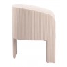 Zuo Modern Hull Accent Chair in Beige - Side View