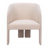 Zuo Modern Hull Accent Chair in Beige - Front View