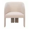 Zuo Modern Hull Accent Chair in Beige - Front View - Zuo Modern Hull Accent Chair in Beige - Front View