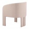 Zuo Modern Hull Accent Chair in Beige - Back Left View