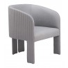 Zuo Modern Hull Accent Chair in Slate Gray - Angled Right