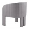 Zuo Modern Hull Accent Chair in Slate Gray - Back Left View